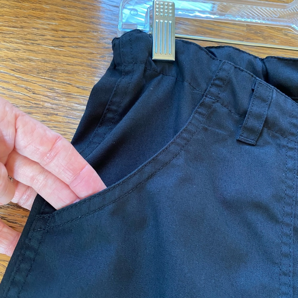 3 Pairs Cherokee Petite Scrub Pants Black XSP - Picture 10 of 13